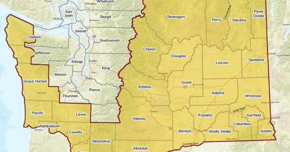 DOE Map
Counties included in the drought advisory as of May 27 are outlined in red.