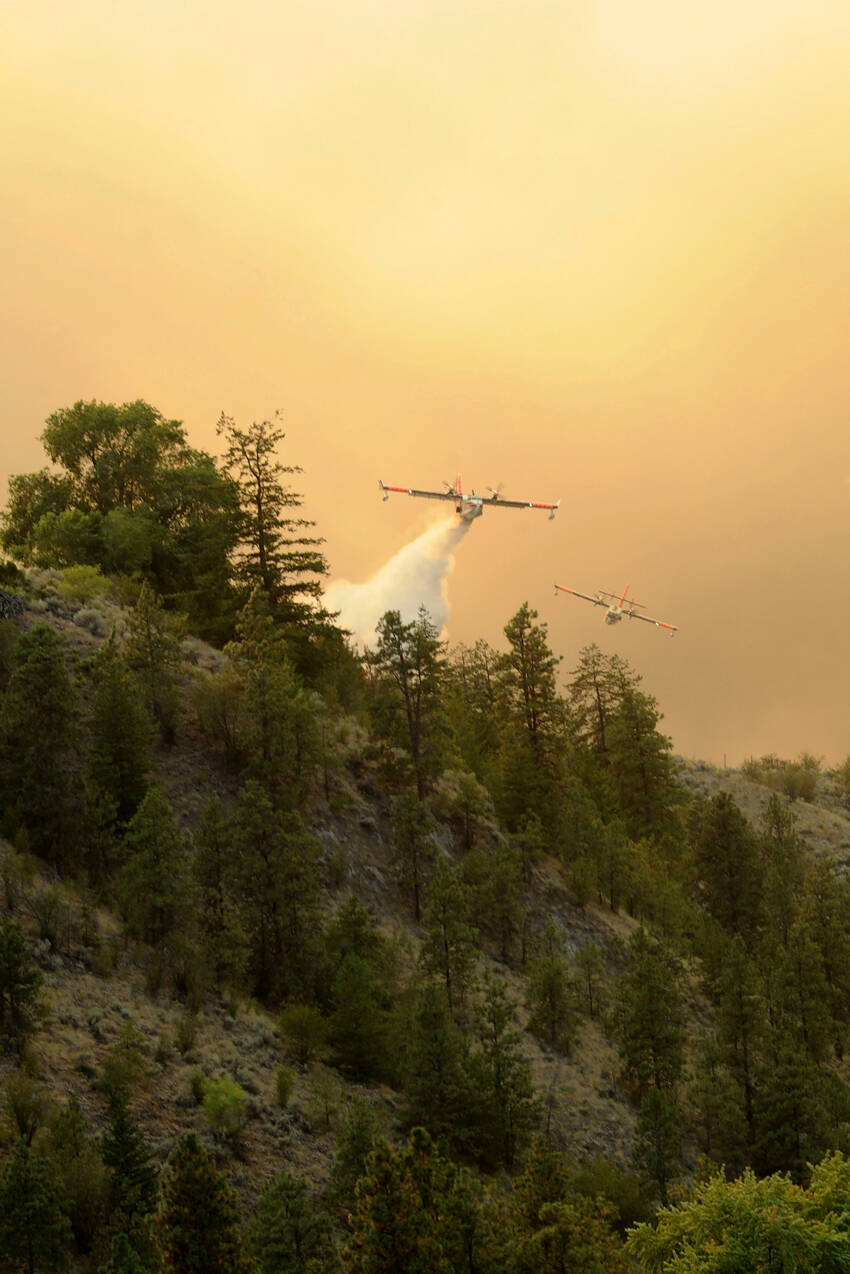 Gary DeVon/GT file photo The Eagled Bluff fire photo that took first place at the Washington Newspaper Publishers Association convention. Gary DeVon/GT file photo