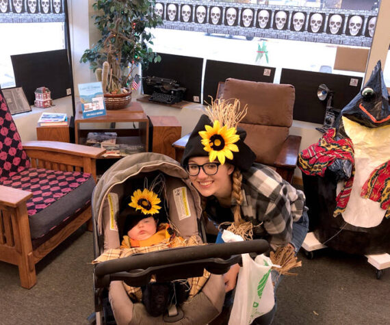 Sydney, and a very young Kendall, Newman stopped by the Gazette-Tribune office during Oroville’s Downtown Trick or Treat in 2021. In addition to the businesses inviting people to trick or treat downtown again this year, there are two trunk or treats in Oroville and two in Tonasket and more. <em>Gary DeVon/GT file photo </em>