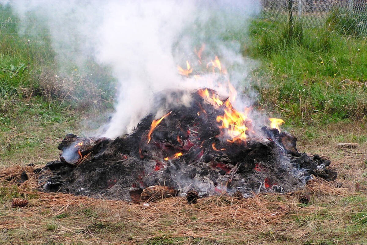 After midnight tonight, Friday, Oct. 25, the burning of vegetation within the unincorporated areas of Okanogan County is again allowed as the burning restrictions have been lifted. <em>File Photo</em>