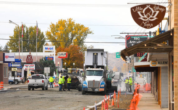 Phase I of the Perfect Passage Project has been completed with the temporary paving allowing residents and commuters to pass through town without taking detours. Work will resume next spring when the new permanent pavement will be placed on Whitcomb Ave. <em>Laura Knowlton/staff photo</em>