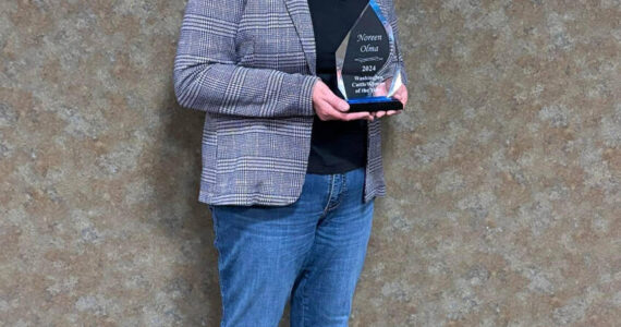 Noreen Olma, a member of the Okanogan County Cattlewomen ,has been named the 2024 recipient of the Washington State Cattlewoman of the Year award. “We are beyond lucky to have her as one of our members. Thank you for all you do,” said the Okanogan County Cattlewomen. <em>Okanogan County Cattlewomen/submitted photo</em>