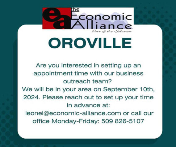 Economic Alliance sets up appointments in various communities throughout Okanogan County to meet with their business outreach team.