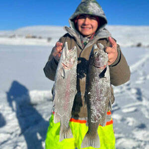 Andrew Alcala from Chelan won first place for longest fish at 21.25 in the Youth Division.. He also got Heaviest Fish in the Molson Ice Fishing Festival last year. GT File Photo.
Andrew Alcala from Chelan won first place for longest fish at 21.25” in the Youth Division.. He also got Heaviest Fish in the Molson Ice Fishing Festival last year. GT File Photo.