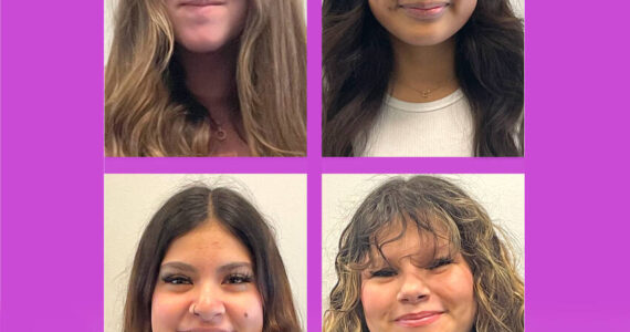 Seeking the crown of Oroville May Festival Queen are: (clockwise from top left) Gwyndolyn Thompson, Crystal Nemecio, Anna Quezada and Ariona Nelson. Selection Night is at the OHS Commons on Sunday, Jan. 26 at 3 p.m. Submitted photos