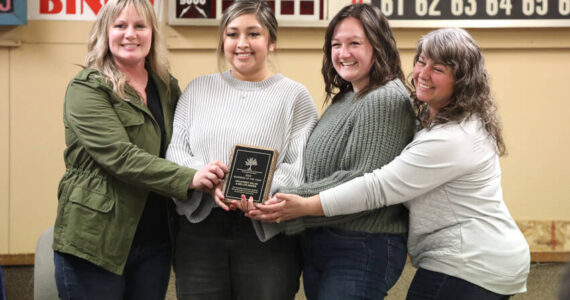 The 4th Street Salon was named “Business of the Year” by the Tonasket Chamber of Commerce at their annual banquet and awards ceremony Jan. 18. Laura Knowlton/staff photo