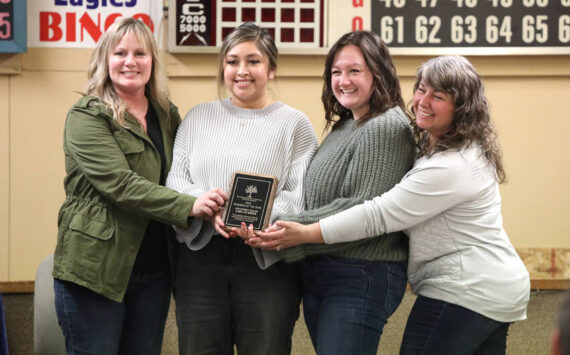 The 4th Street Salon was named “Business of the Year” by the Tonasket Chamber of Commerce at their annual banquet and awards ceremony Jan. 18. Laura Knowlton/staff photo