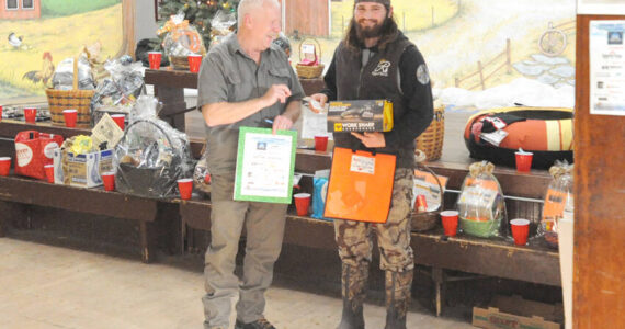 The Grand Prize winner of the Molson Ice Fishing Derby was Caden Boswell with the longest fish at 23 inches and 4.8 pounds. Boswell won a $500 check. as well as a $500 gift certificate from The Country Store in Oroville. Gary De Von/staff photos