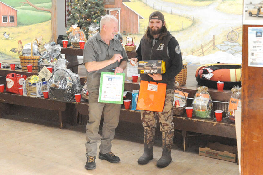 The Grand Prize winner of the Molson Ice Fishing Derby was Caden Boswell with the longest fish at 23 inches and 4.8 pounds. Boswell won a $500 check. as well as a $500 gift certificate from The Country Store in Oroville. Gary De Von/staff photos