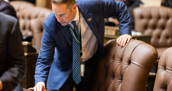 Seventh District Representative Hunter Abell as introduced two bills, House Bill 1435 and House Bill 1436, to increase the number of law enforcement officers in Washington state. Legislative Support Services photo