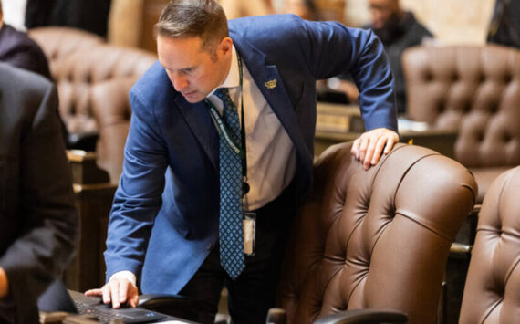 Seventh District Representative Hunter Abell as introduced two bills, House Bill 1435 and House Bill 1436, to increase the number of law enforcement officers in Washington state. Legislative Support Services photo