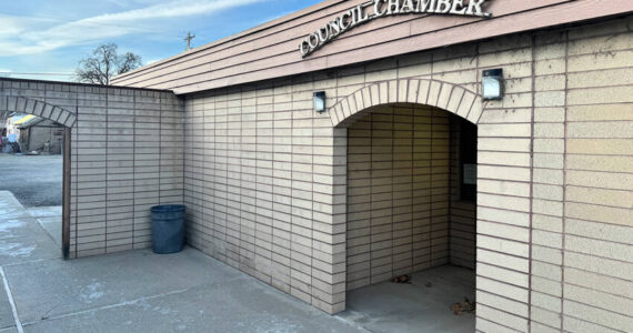 The entrance to the Oroville City Council Chambers is located on the south side of city hall, 1308 Ironwood Street.