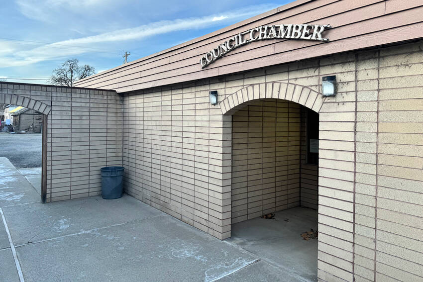 The entrance to the Oroville City Council Chambers is located on the south side of city hall, 1308 Ironwood Street.